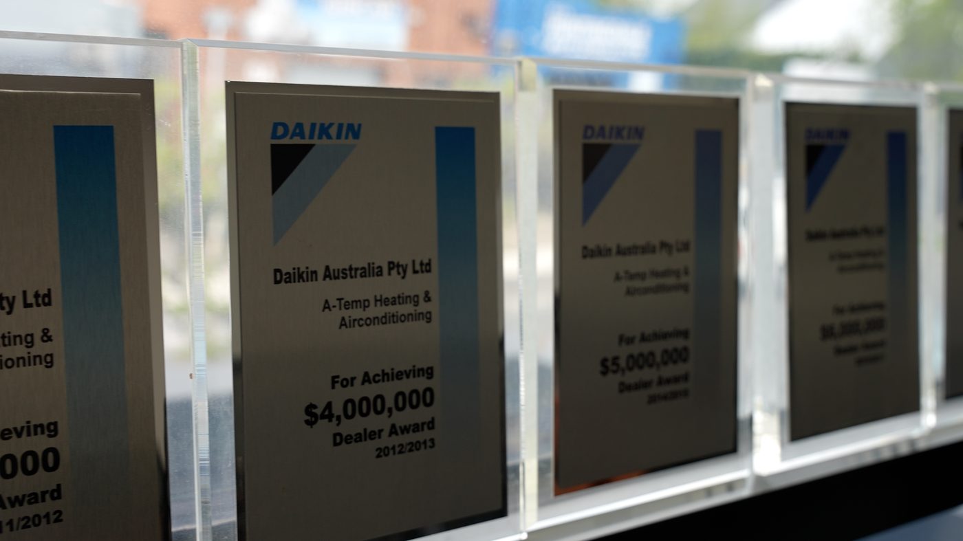 Daikin Australia multi-million-dollar dealer awards presented to A-Temp Heating & Airconditioning